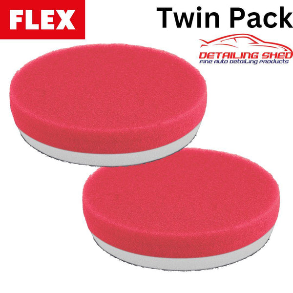 FLEX Polishing Pad Red Suits PXE80 Polisher 2 Pack (40mm or 80mm)-Polishing Pads-FLEX AU-80mm (2Pack)-Detailing Shed