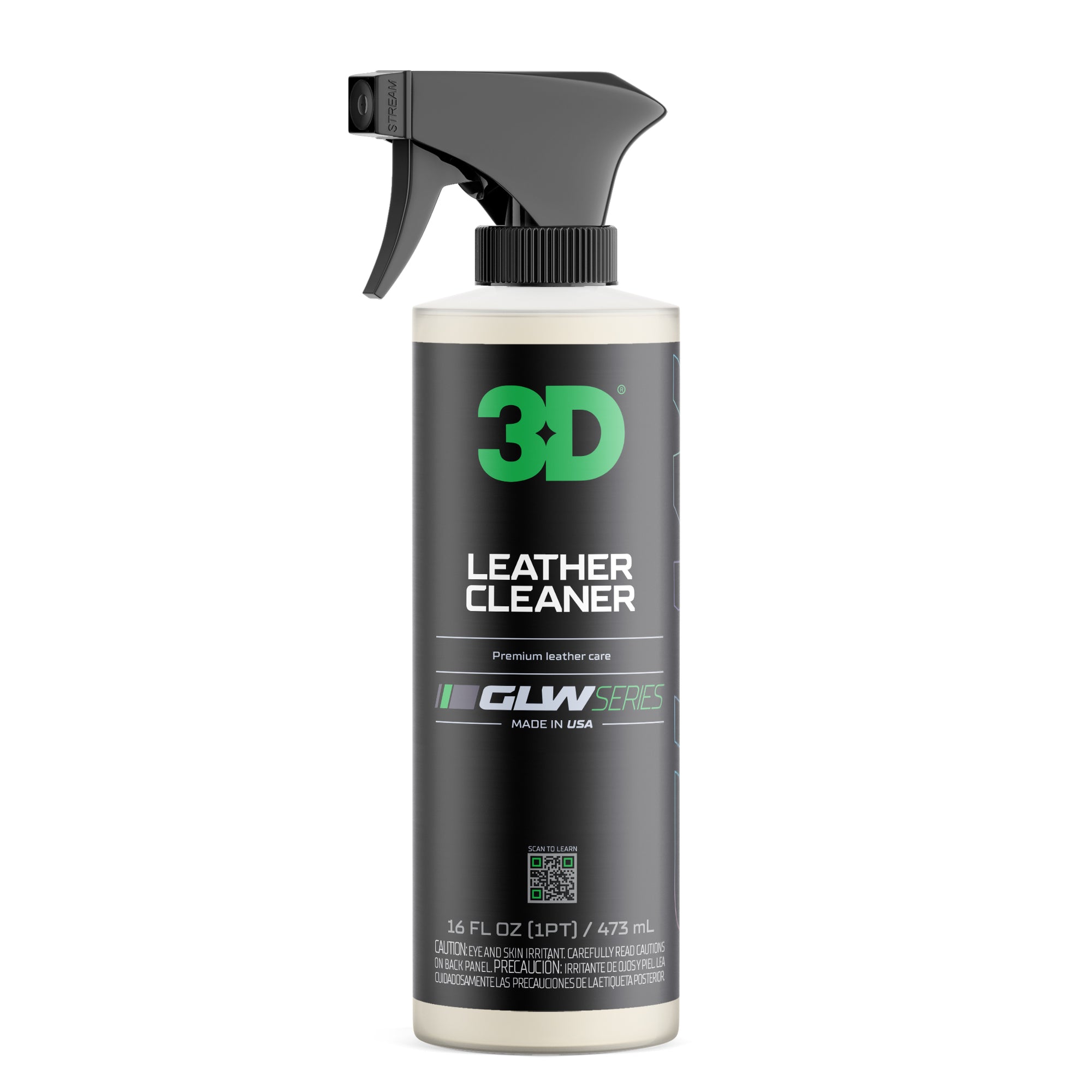 3D GLW Series Leather Cleaner-Leather Cleaner-3D Car Care-473ml-Detailing Shed