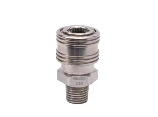 Prima Stainless Steel Fittings 1/4 with High Precision stainless-steel-Pressure Washer Spray Gun-MTM Hydro-Prima Stainless Steel Coupler 1/4" MPT 56.0062-Detailing Shed