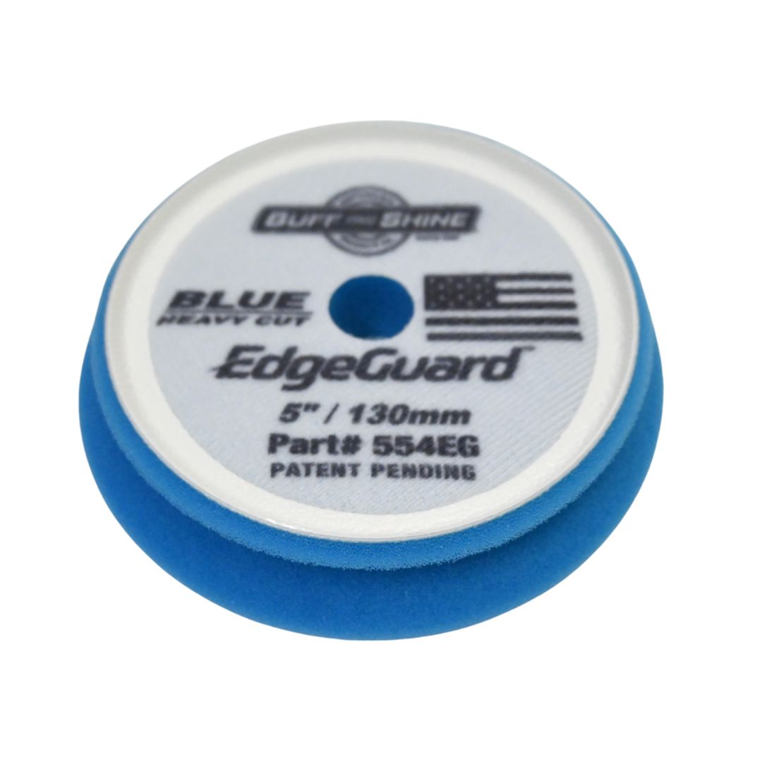 Buff and Shine EdgeGuard Coarse Blue foam Heavy Cutting Foam Pad (3/5/6Inch)-POLISHING PAD-Buff and Shine-5 Inch-Detailing Shed