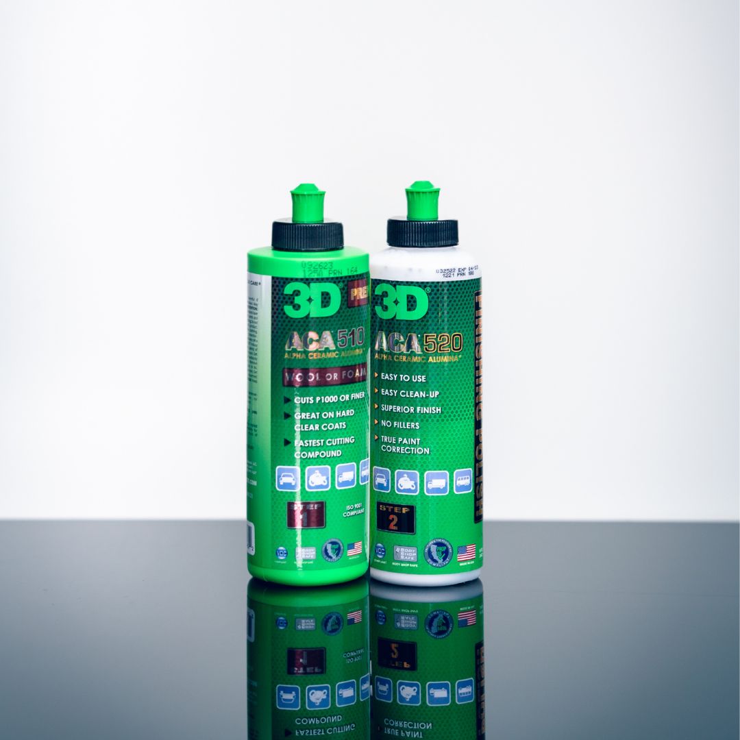 3D ACA 510 & 520 Polishing Compound Kit-Polishing Compound Bundle-3D Car Care-236ml-Detailing Shed