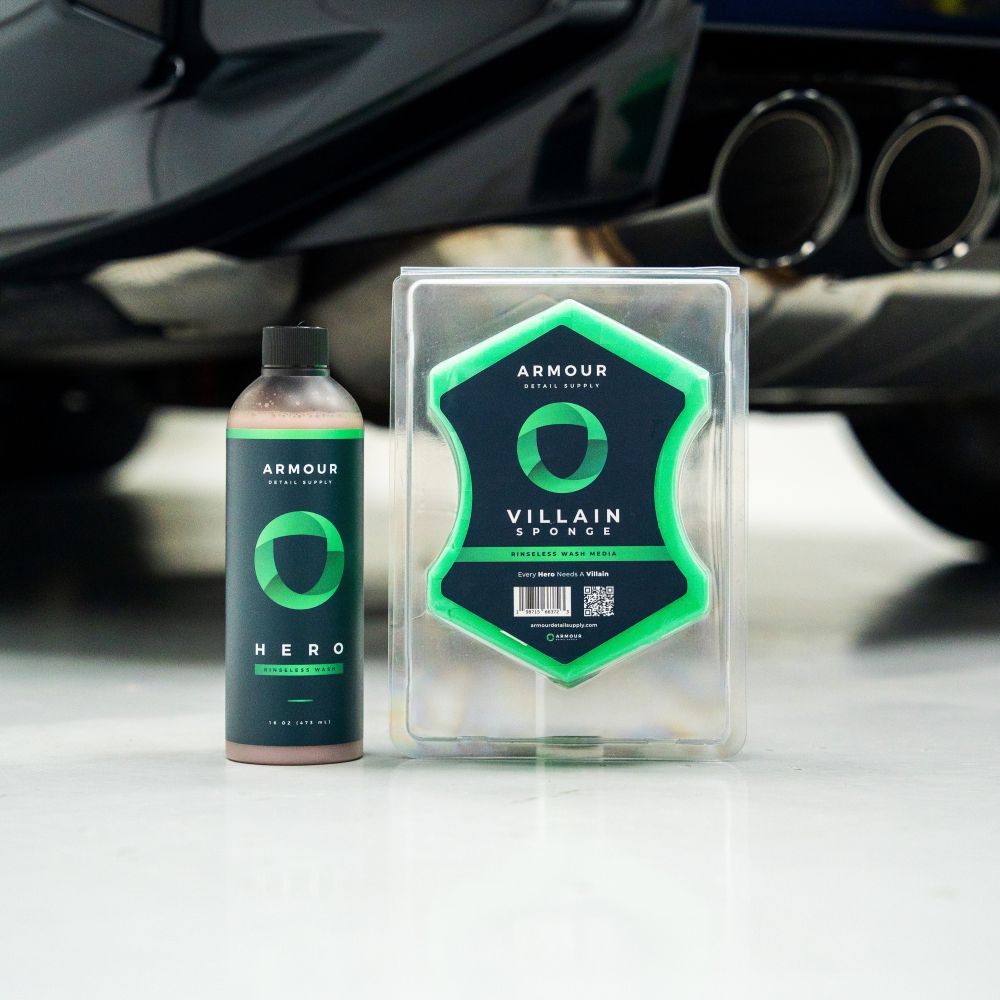 ARMOUR HERO Rinseless Wash & VILLAIN Sponge Kit