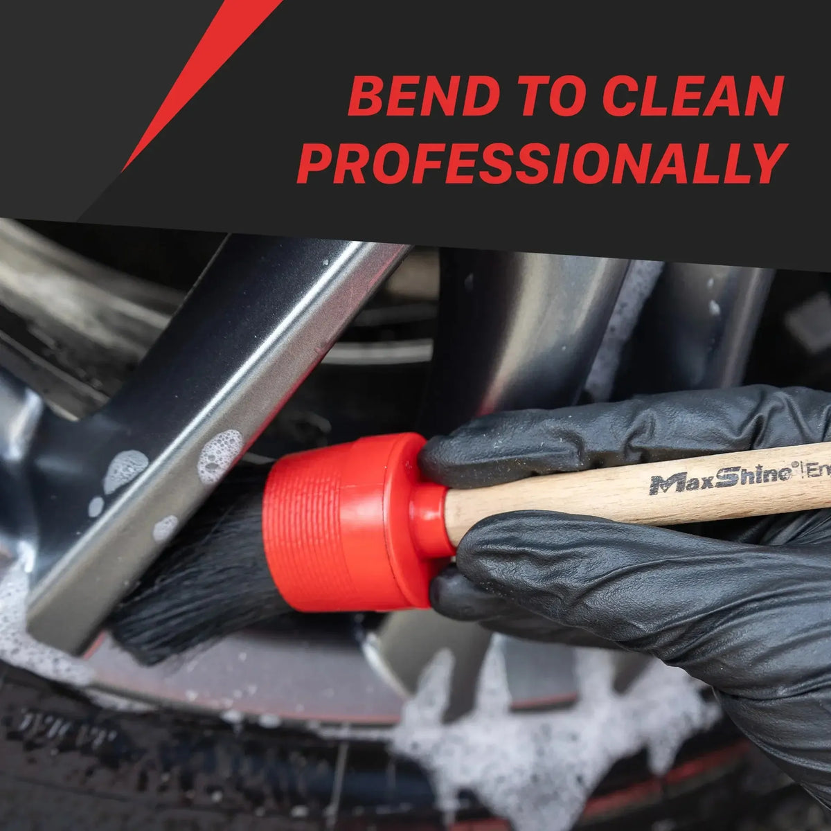 Maxshine Brushes For Wheels, Rims, Dashboard, Engine Bay (3 Pack)-Wheel Brush-Maxshine-Detailing Shed