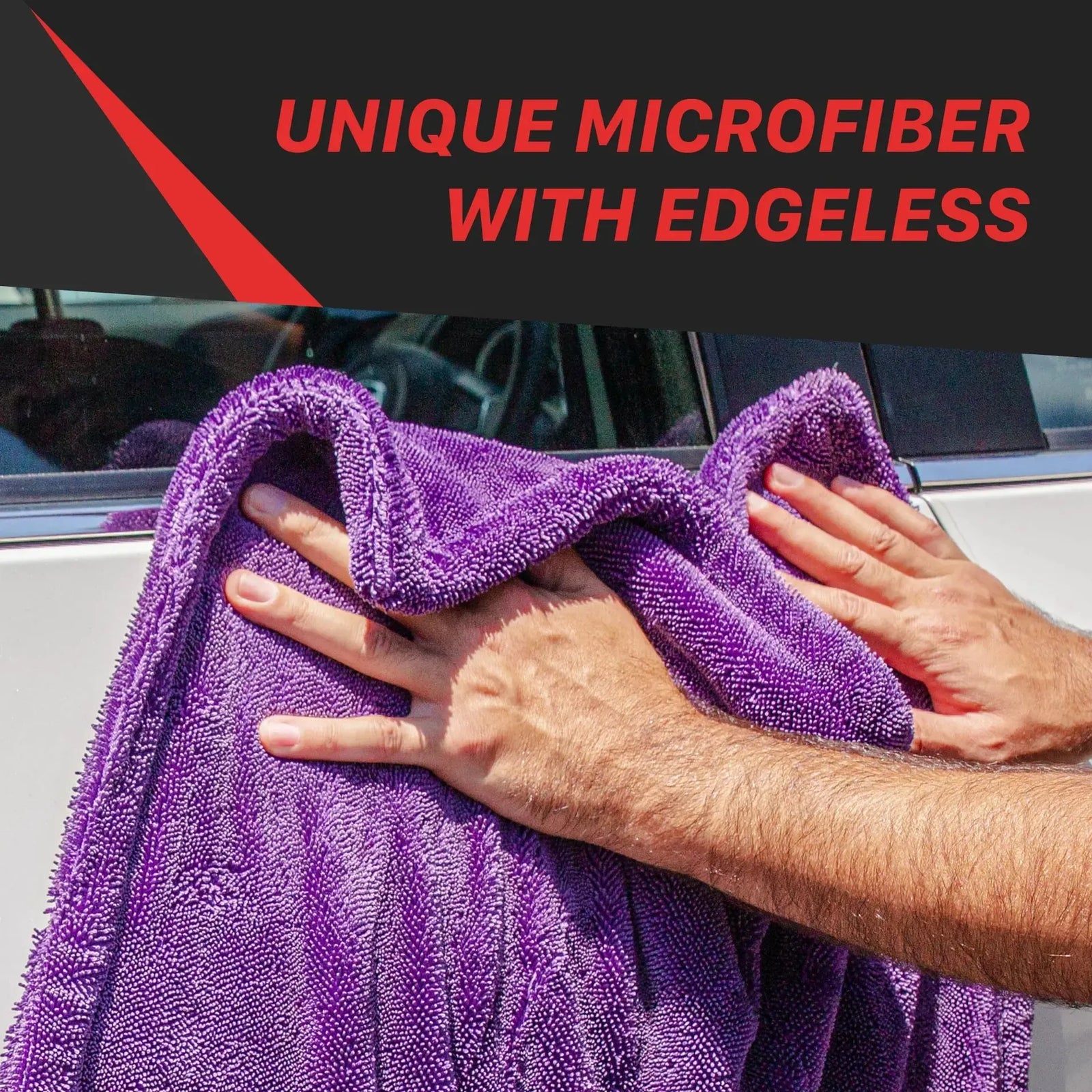 MAXSHINE Purple Duo Twisted Loop Drying Towel 1200GSM-Drying Towel-Maxshine-Detailing Shed