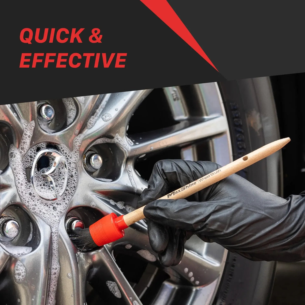 Maxshine Brushes For Wheels, Rims, Dashboard, Engine Bay (3 Pack)-Wheel Brush-Maxshine-Detailing Shed