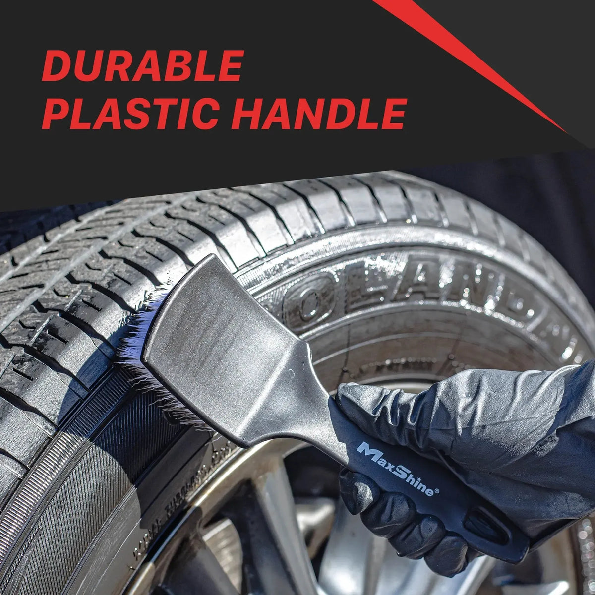 Maxshine Tyre Cleaning Brush for Low Profile Tyres-Tyre Brush-Maxshine-Detailing Shed