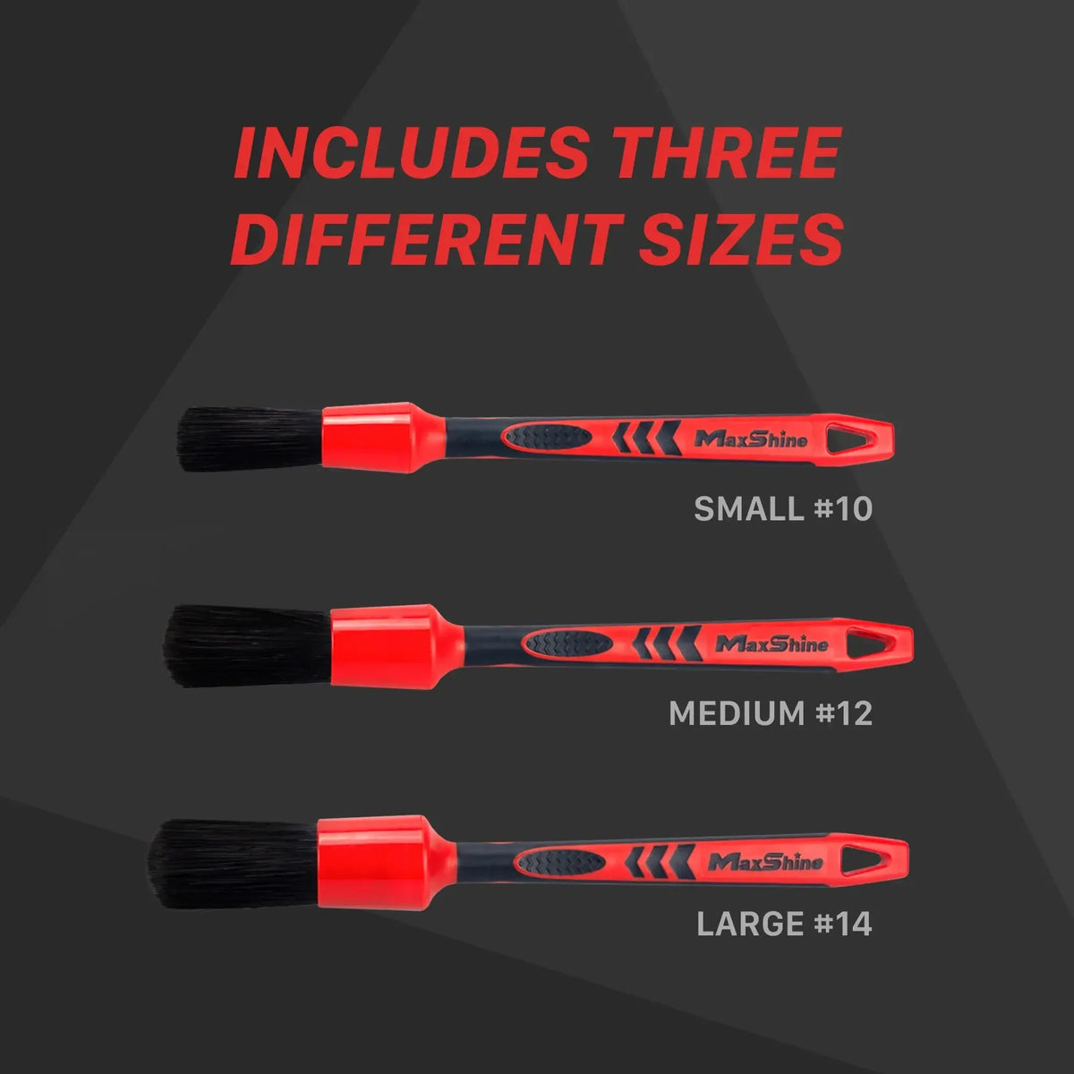 Maxshine Detailing Brush – Black Red Classic-Detailing Brush-Maxshine-Detailing Shed