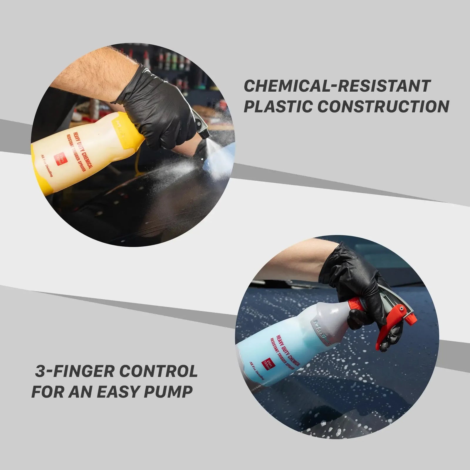 Maxshine Heavy Duty Chemical Resistant Bottle & Trigger Sprayer 750ml-Trigger Sprayer-Maxshine-Detailing Shed