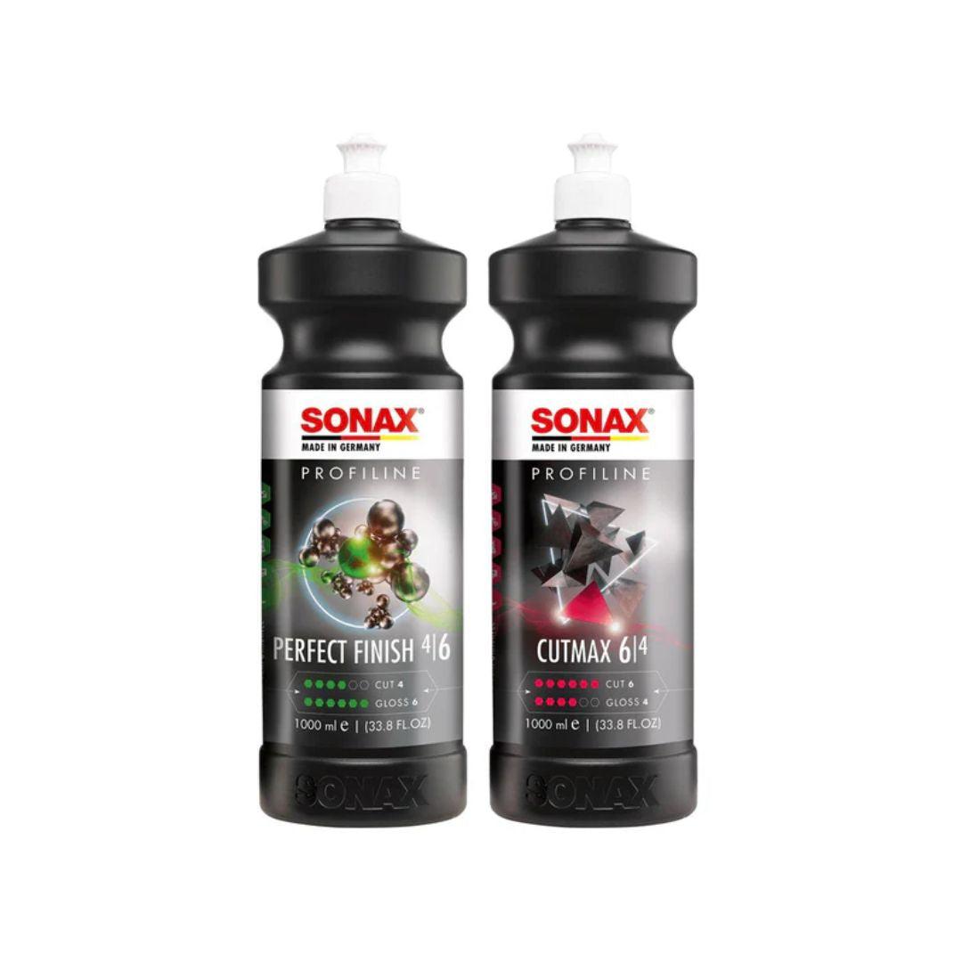 Sonax Perfect Finish and Cutmax Kit | Cutting Compound and Polish-Cutting Compound-SONAX-250ml Kit-Detailing Shed