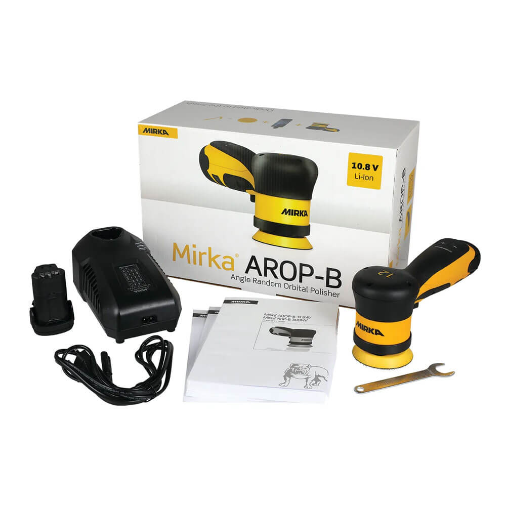 Mirka Cordless Polisher AROP-B 312NV 3Inch DA Orbit 12.0 BUNDLE-Polish Machine-Mirka-3 Inch DA Bundle-Detailing Shed