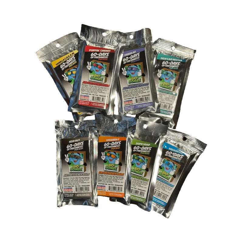 Bio-Bombs "The Great 8" Air Freshener Bar Variety Pack