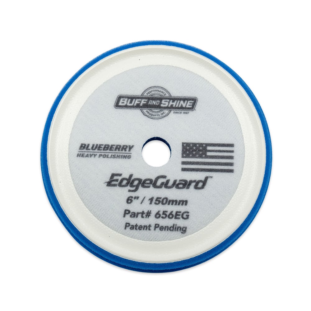 Buff and Shine EdgeGuard Blueberry AIO Heavy Polishing Pad (3/5/6Inch)-POLISHING PAD-Buff and Shine-6 Inch-Detailing Shed