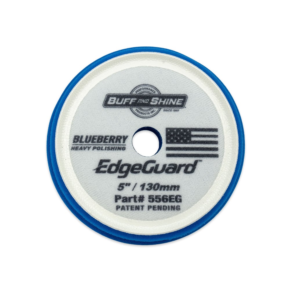 Buff and Shine EdgeGuard Blueberry AIO Heavy Polishing Pad (3/5/6Inch)-POLISHING PAD-Buff and Shine-5 Inch-Detailing Shed