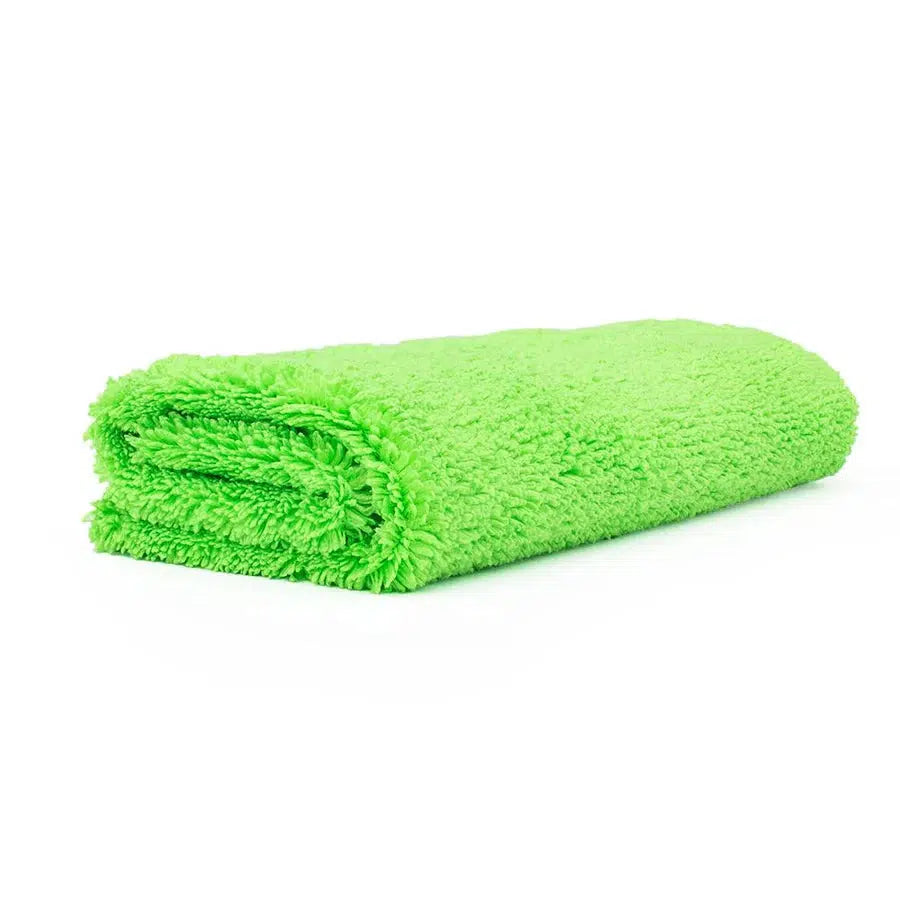 10A The Rag Company Creature Edgeless 420GSM 70/30 Plush Dual Pile Microfiber Towel-MicroFibre Cloth-The Rag Company-40cm x 40cm-LIME GREEN-Detailing Shed