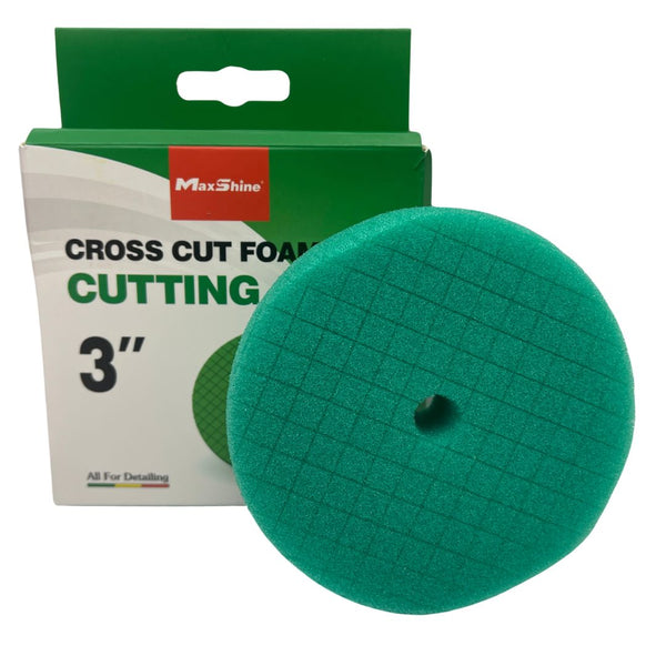Maxshine Cross Cut Foam Pad - Green Cutting -3 inch-Polishing Pads-Maxshine-3 Inch-Detailing Shed