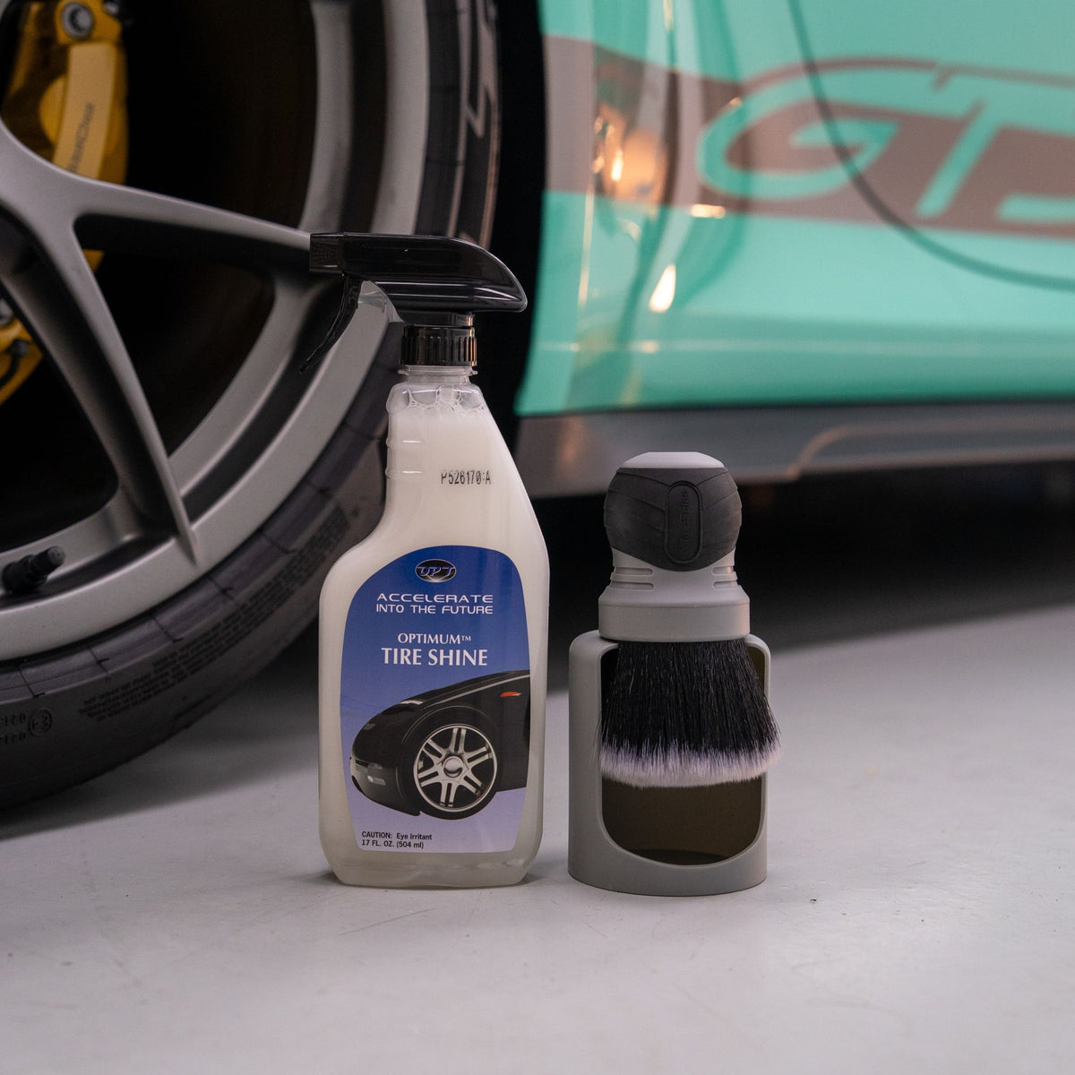 Optimum Tire Shine Wet Look & Brush Kit