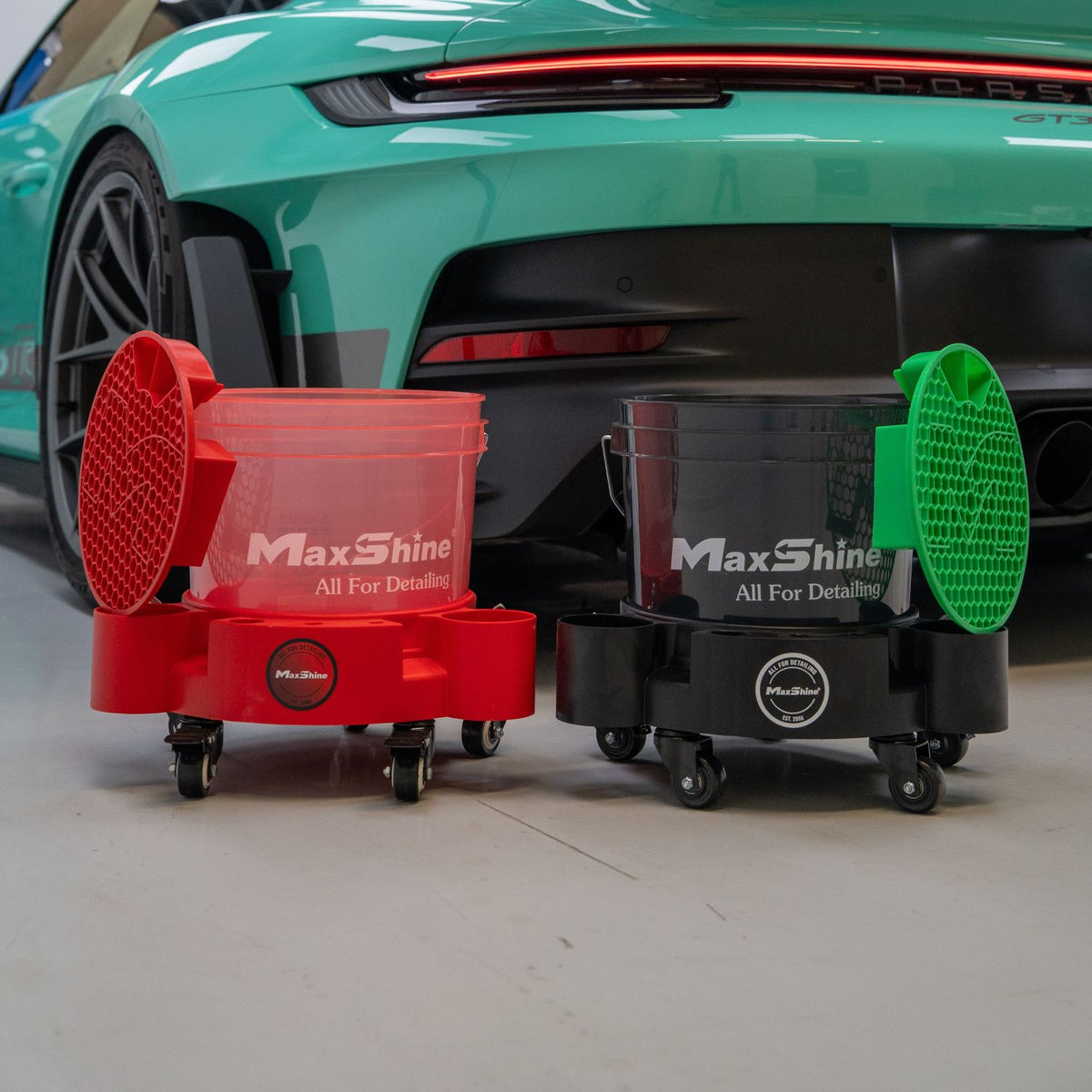 Maxshine Wash Bucket Bundle | Red & Grey