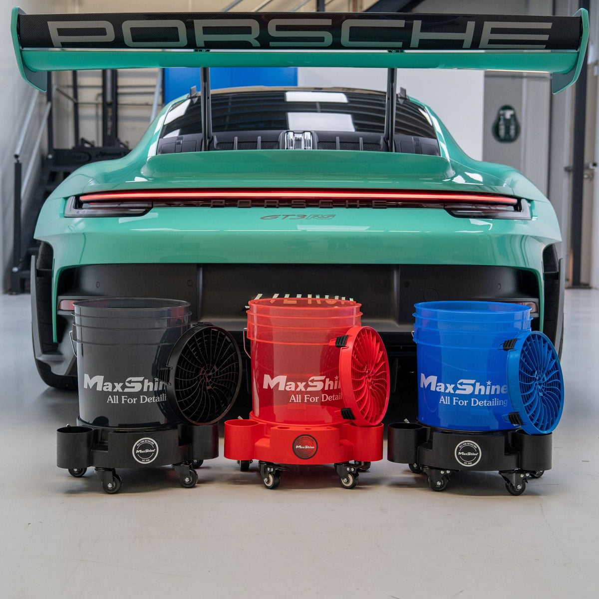 Maxshine 3-Bucket Wash Kit with Detail Guardz