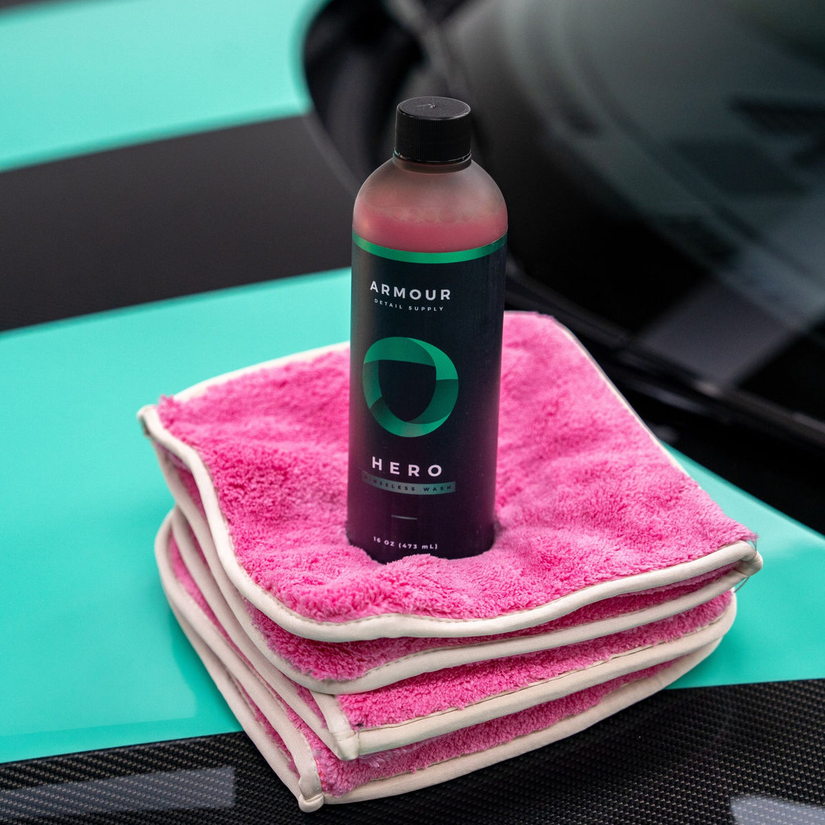 ARMOUR Hero Rinseless Wash Kit | Double Flip Towels
