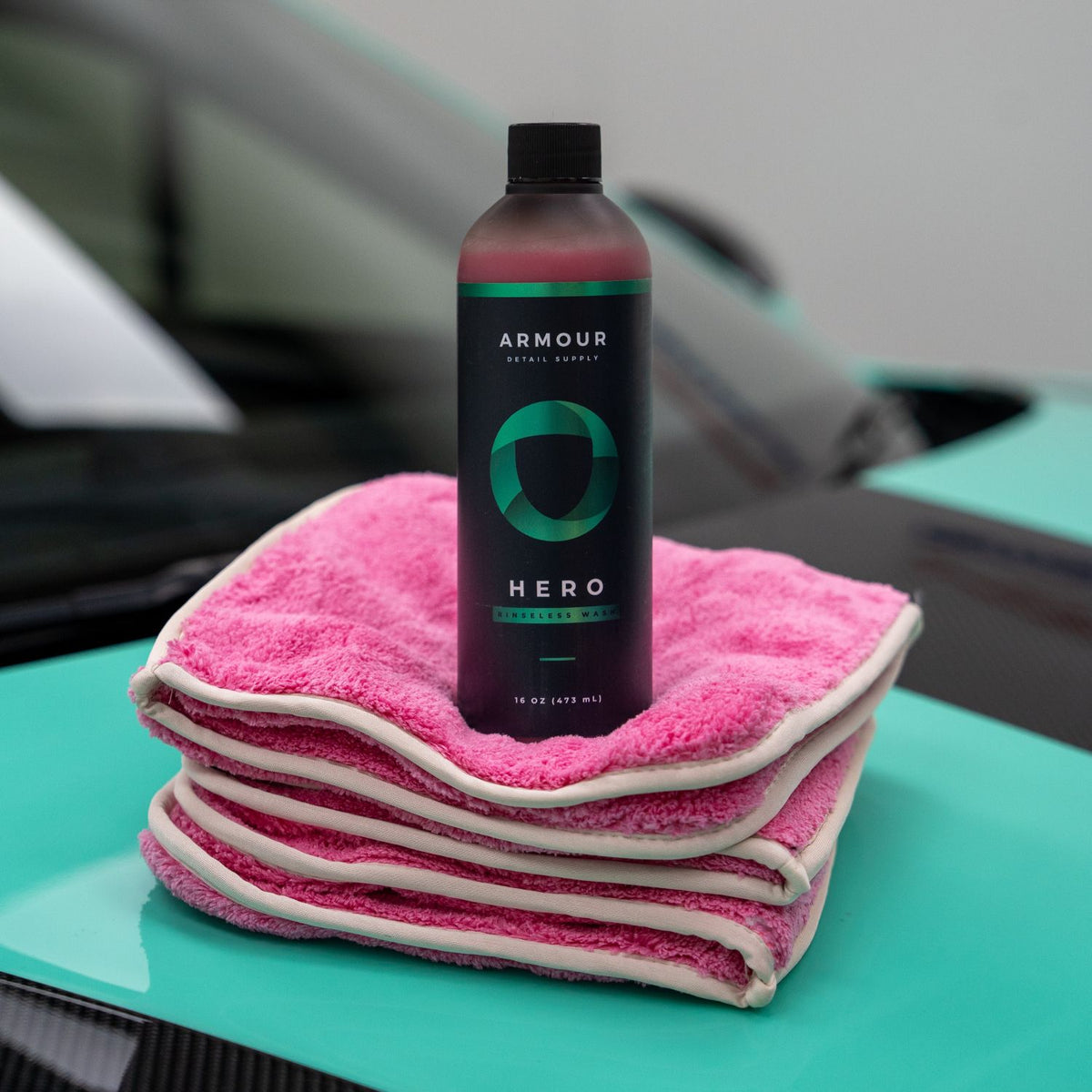 ARMOUR Hero Rinseless Wash Kit | Double Flip Towels