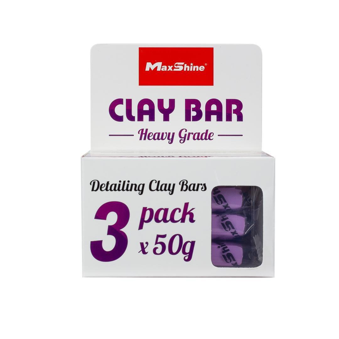 Maxshine Clay Bar 3Pack 150g (3x50g)-Clay Bar-Maxshine-Heavy Grade Purple-Detailing Shed