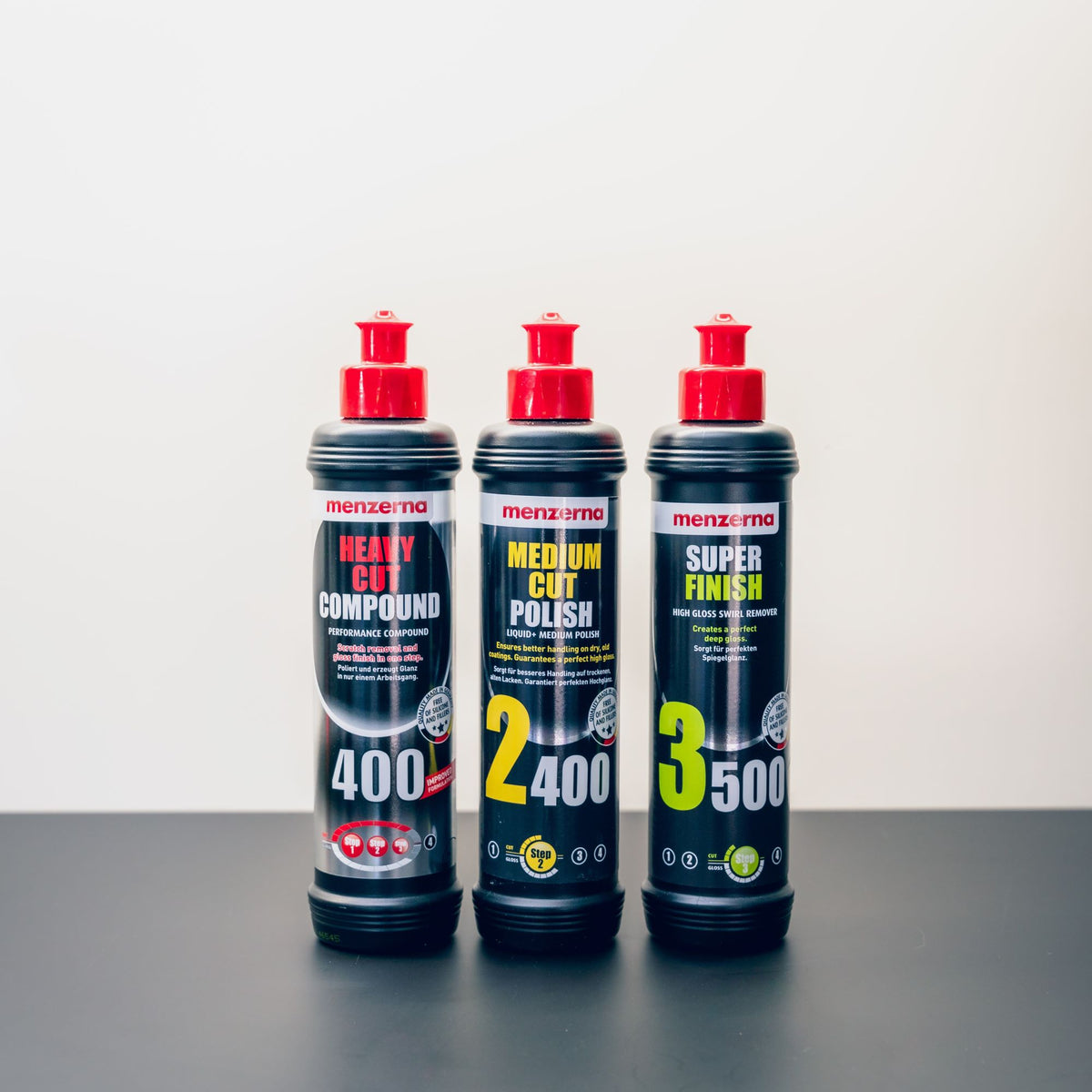 Menzerna 3-Step Polishing Bundle-Polishing Compound Bundle-Menzerna-250ml-Detailing Shed