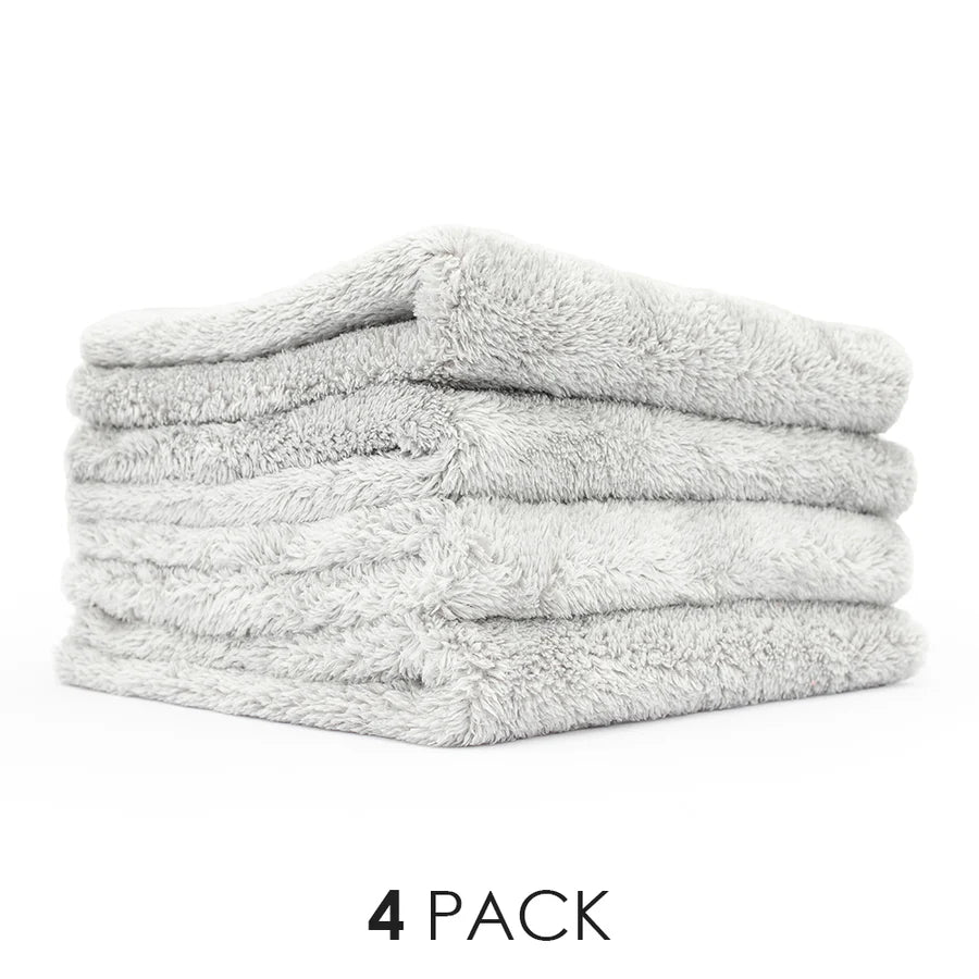 10B The Rag Company Eagle Edgeless 500 40cm X 40cm Microfiber Towel-MicroFibre-The Rag Company-40cm X 40cm - 4x Pack-Light Grey-Detailing Shed