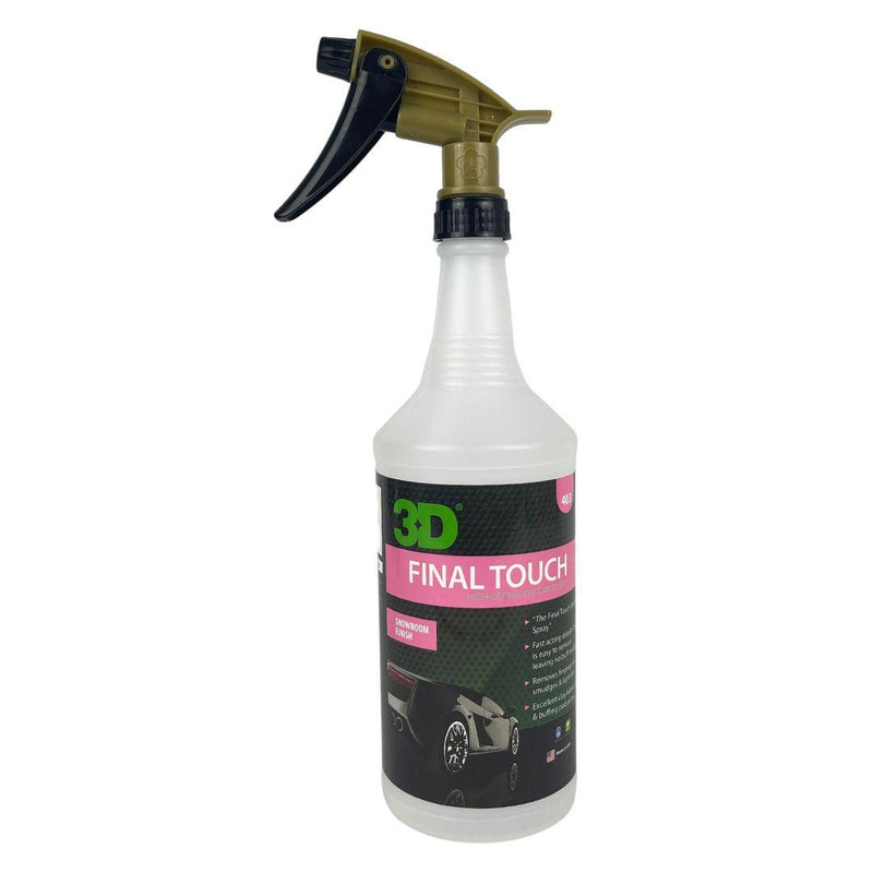 3D Empty 946ml Spray Bottle with Trigger-Spray Bottles-3D Car Care-946ml with Spray Trigger-Final Touch Label-Detailing Shed