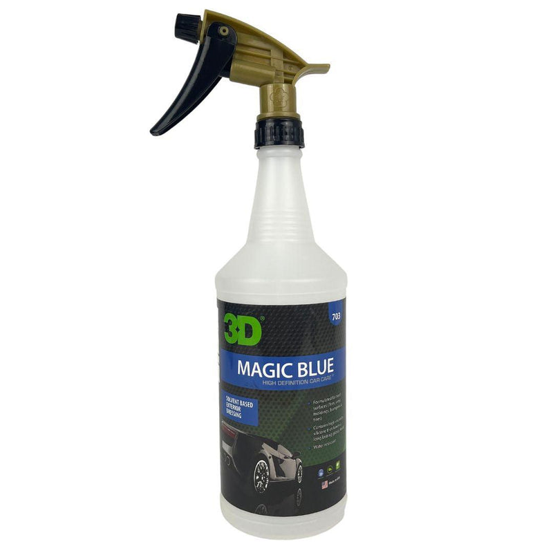 3D Empty 946ml Spray Bottle with Trigger-Spray Bottles-3D Car Care-946ml with Spray Trigger-Magic Blue Label-Detailing Shed