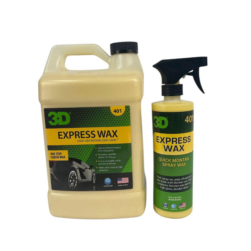 3D Express Wax (473ml/3.78L)-Vehicle Waxes, Polishes & Protectants-3D Car Care-Detailing Shed