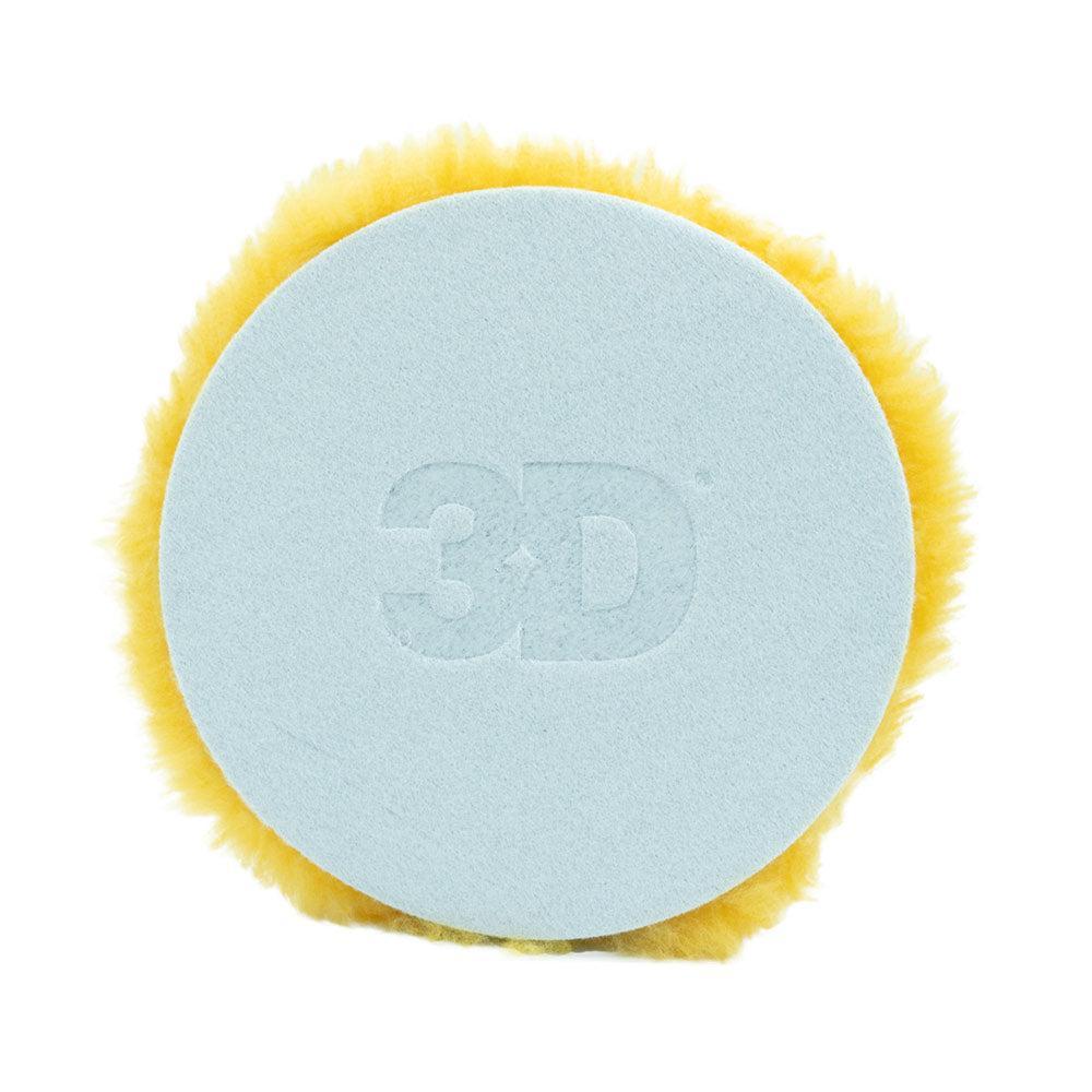 3D Yellow X-Cut Lambswool Pad 8"-3D Car Care-8 Inch K-XW8-Detailing Shed