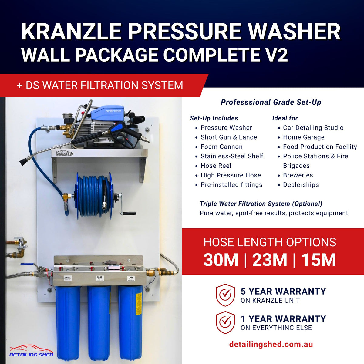 Kranzle Pressure Washer Wall Package V2 Complete