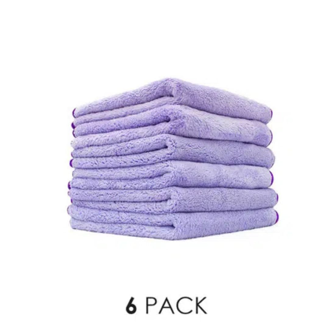 12F The Rag Company Minx Royale 41X41cm Coral Fleece 70/30 380GSM Microfiber Towel-Quick Detail Towel-The Rag Company-Lavender-6x Pack-Detailing Shed