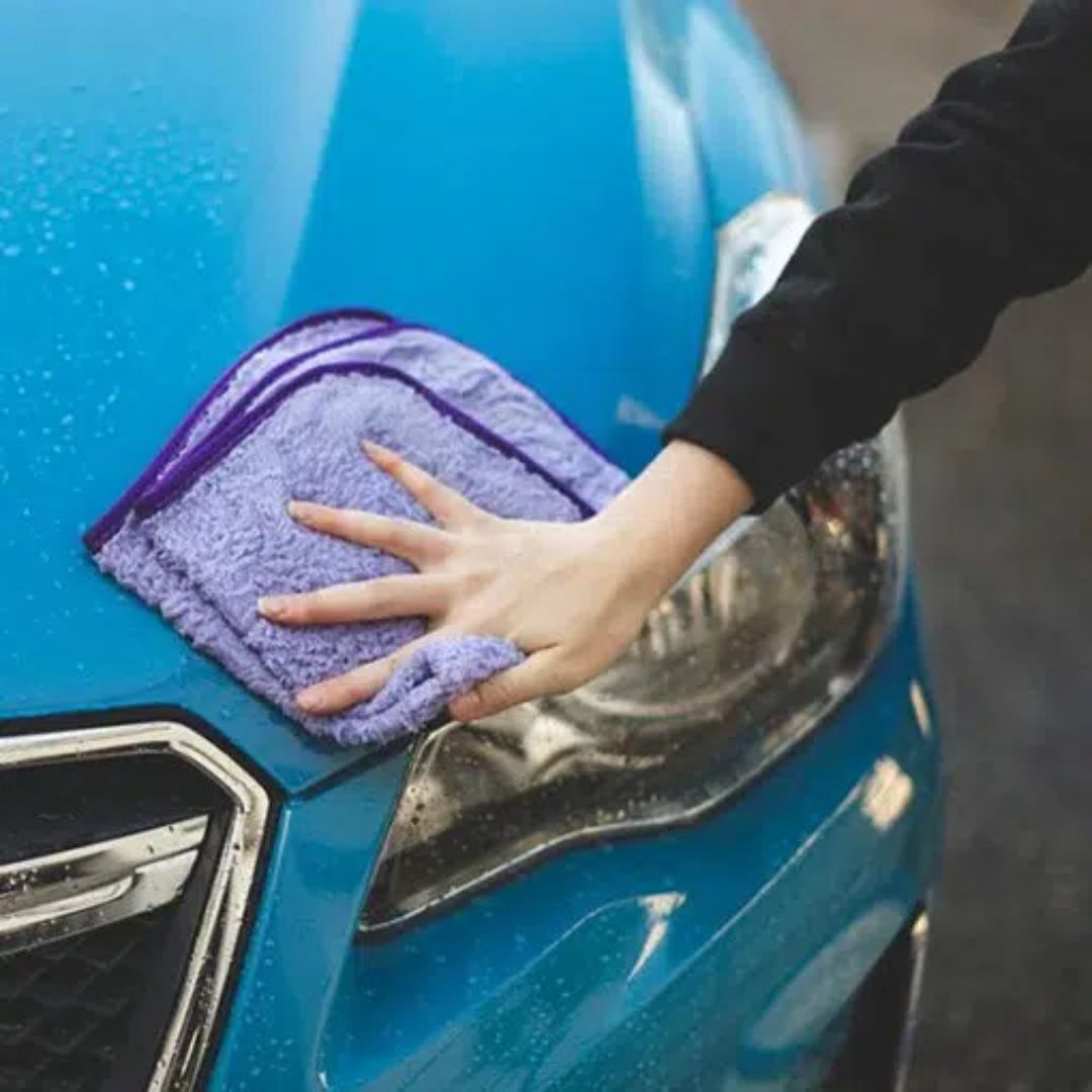 12F The Rag Company MINX ROYALE 41X41CM CORAL FLEECE 70/30 380GSM MICROFIBER TOWEL-MicroFibre-The Rag Company-Lavender-Detailing Shed