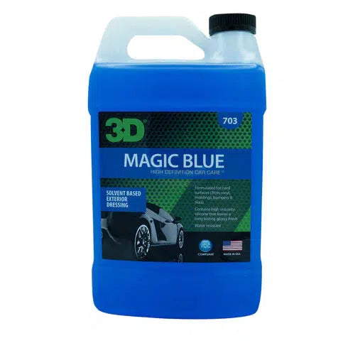 3D Magic Blue Dressing (473ml/3.78L)-Vehicle Waxes, Polishes & Protectants-3D Car Care-Detailing Shed