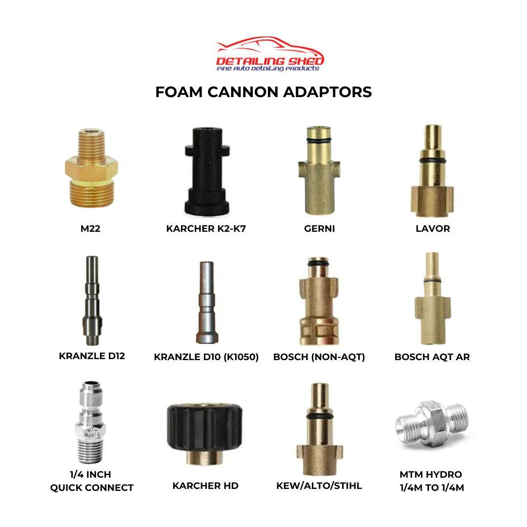 Foam Cannon Fittings-Pressure Washer Fittings-Detailing Shed-Detailing Shed