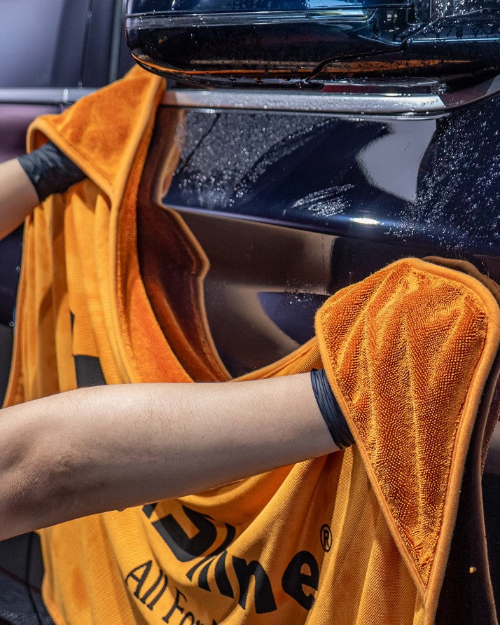 Maxshine Twisted Loop Microfiber Car Towel with Pockets 800GSM