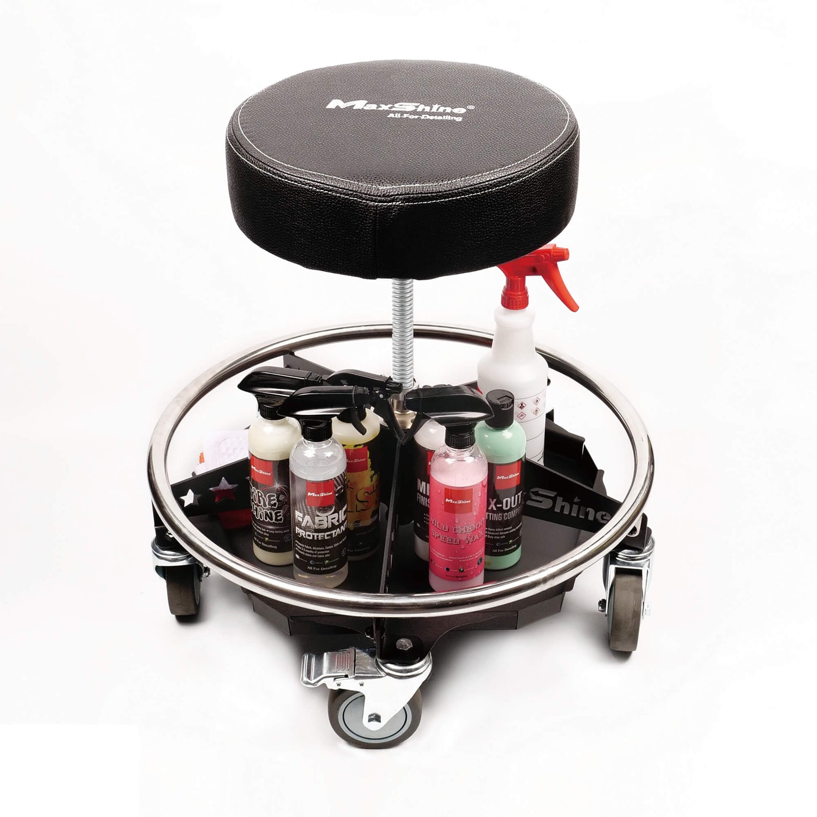 Maxshine Premium Rolling Detailing Chair-Foam Cannon Holder-Maxshine-Rolling Detailing Chair-Detailing Shed