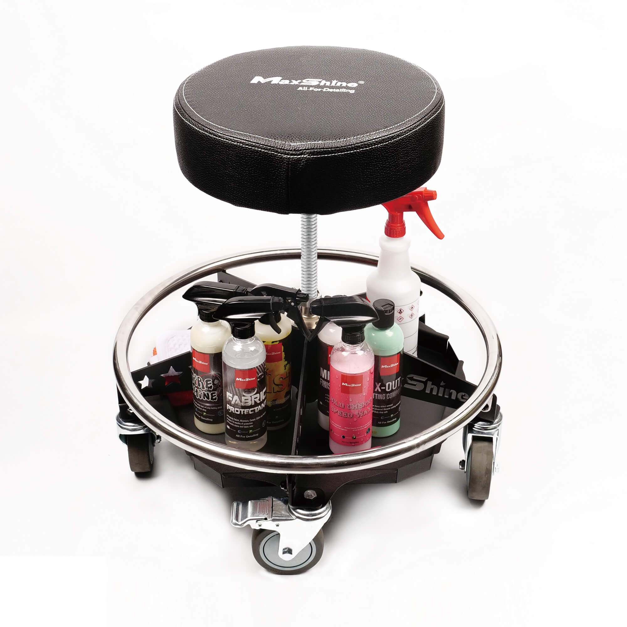 Maxshine Premium Rolling Detailing Chair-Foam Cannon Holder-Maxshine-Rolling Detailing Chair-Detailing Shed