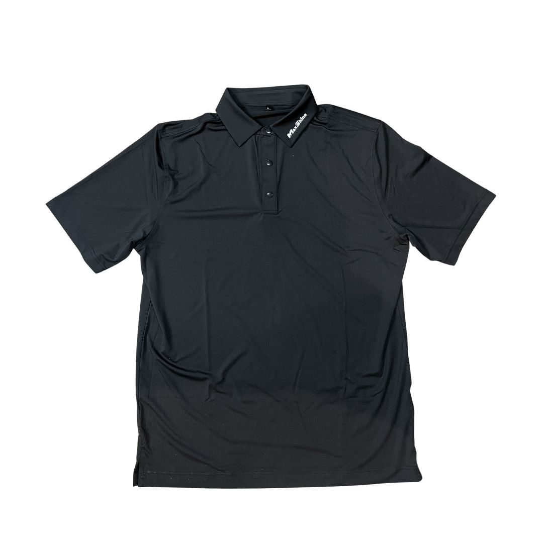 Maxshine Premium Black Silk Short-Sleeved Shirt with White Logo-Merchandise-Maxshine-Medium-Detailing Shed