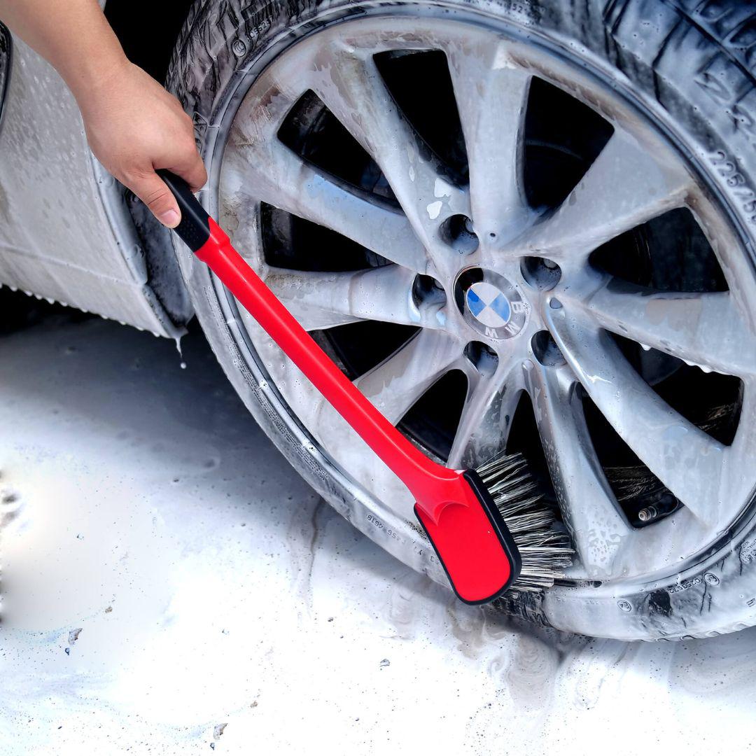 Maxshine Soft Grip Tire &amp; Wheel Cleaning Brush-Long Handle-Automotive Brush-Maxshine-Tire &amp; Wheel Cleaning Brush-Detailing Shed