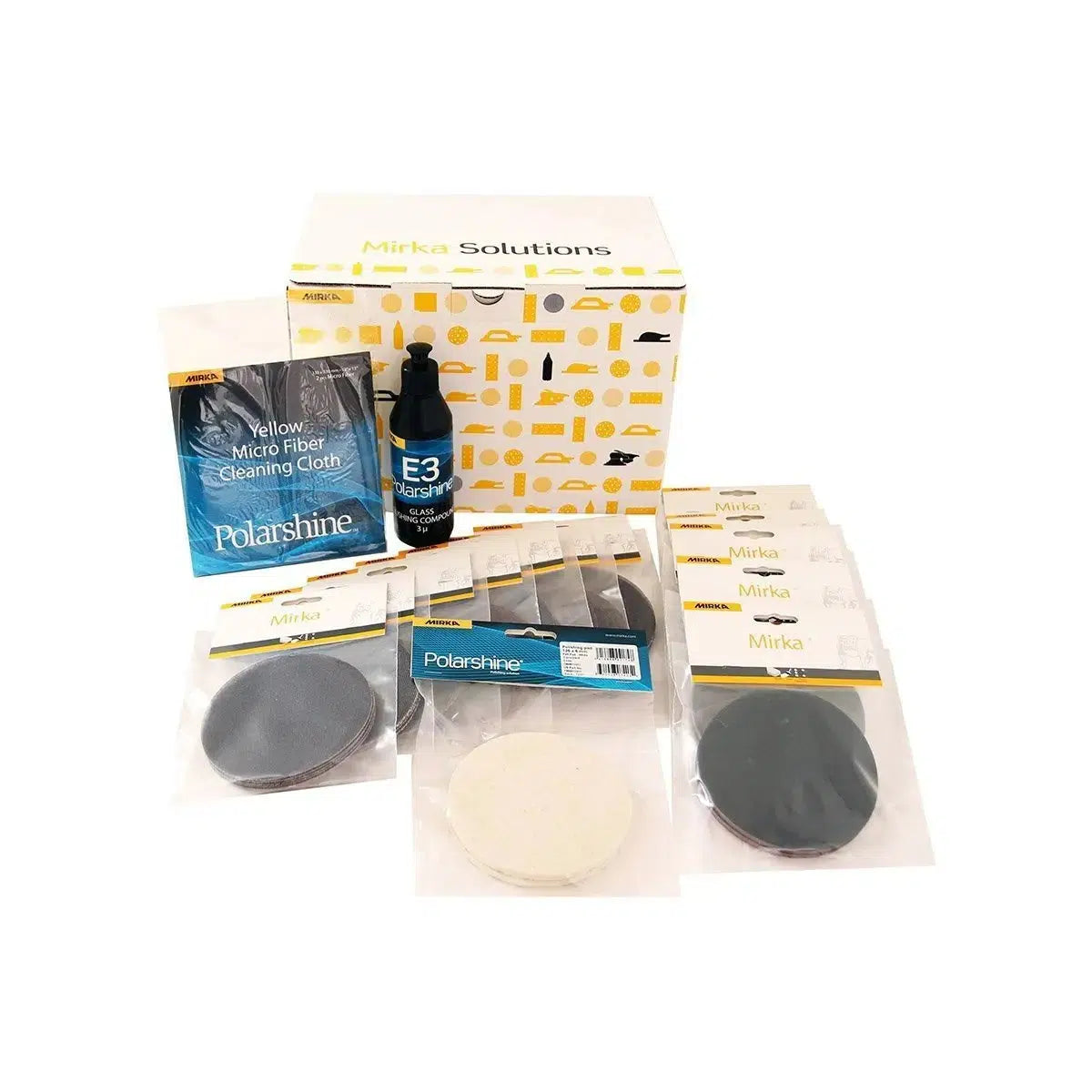 Mirka Abranet Abralon Glass Polishing Kit 77mm Restore Glass-Glass Polish-Mirka-Glass Polishing Kit-Detailing Shed