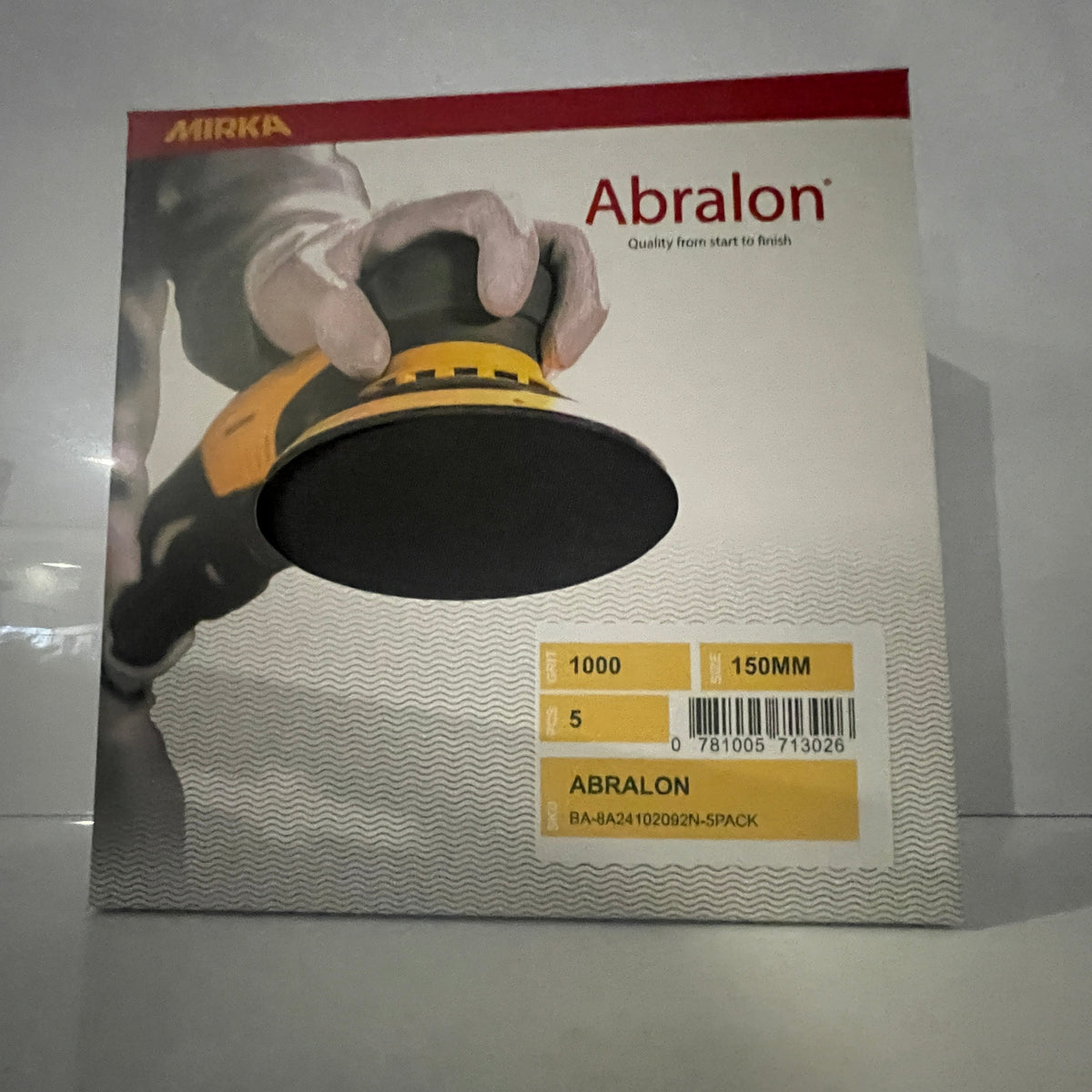 Mirka Abralon Foam Sanding Discs 6Inch 150mm-Sanding Disc-Mirka-6 Inch-1000-5 Discs-Detailing Shed