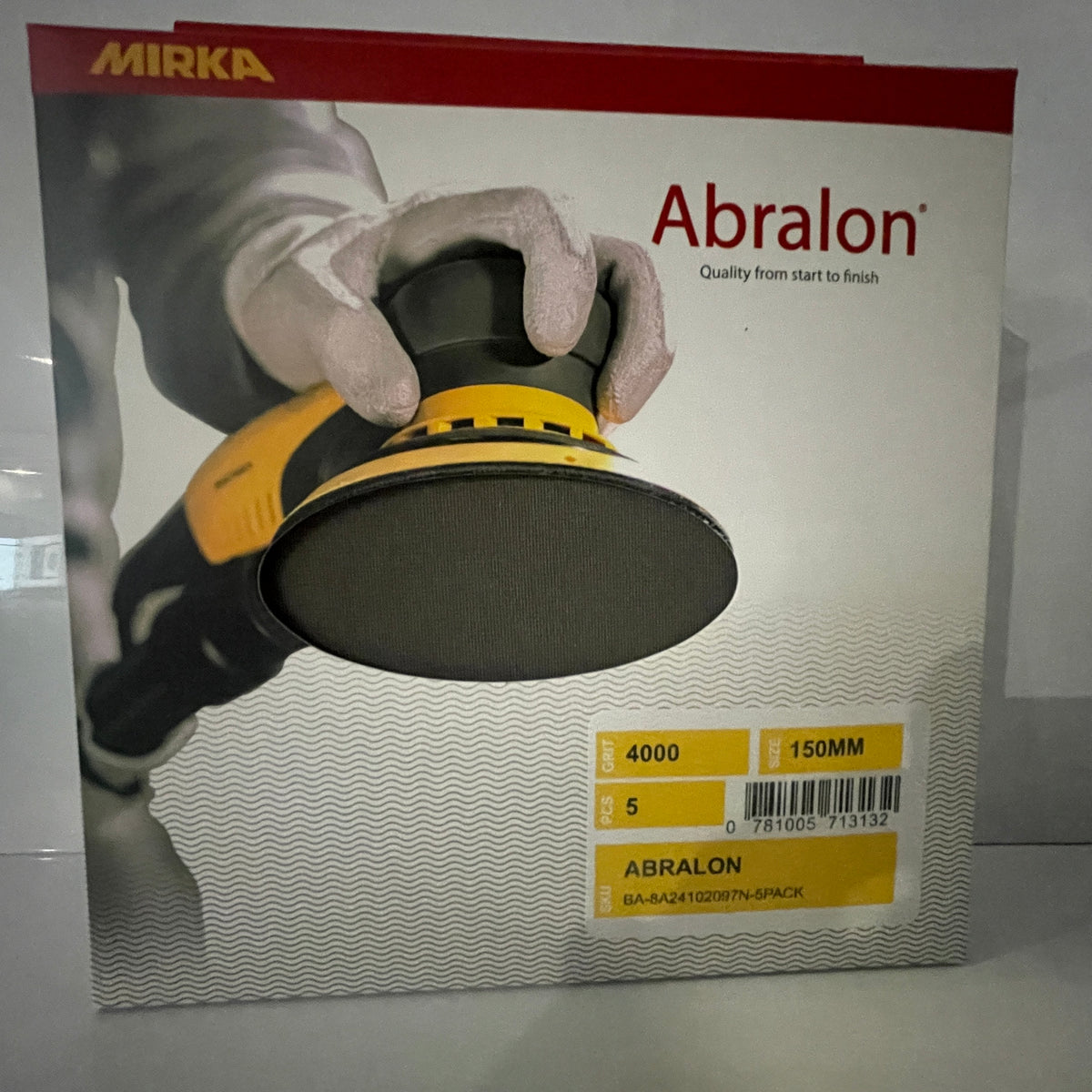 Mirka Abralon Foam Sanding Discs 6Inch 150mm-Sanding Disc-Mirka-6 Inch-4000-5 Discs-Detailing Shed