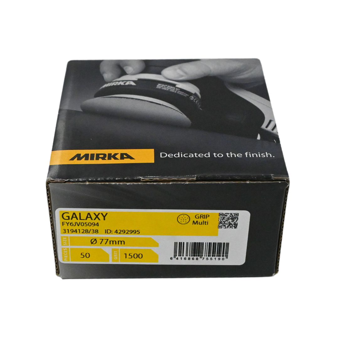 Mirka Galaxy Sanding Discs - 77mm-Sanding Disc-Mirka-3 Inch-1500-50 Discs-Detailing Shed