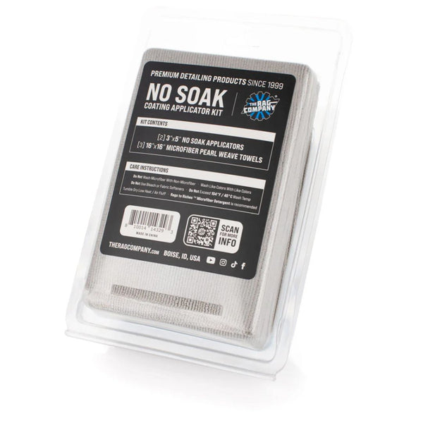 Shed Rag The Rag Company Ultra No Soak Coating Applicator Kit - Detailing Shed
