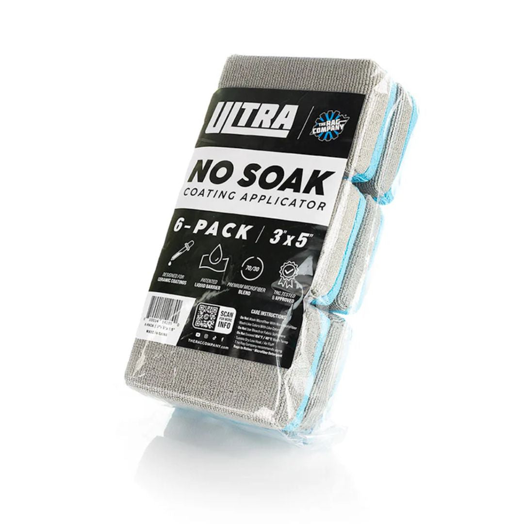Shed Rag The Rag Company No Soak Coating Applicator (6 Pack) - Detailing Shed