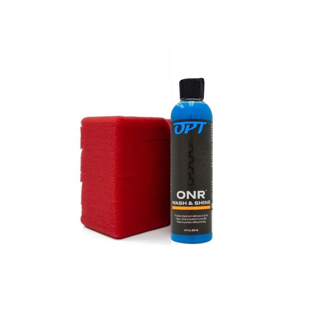 Optimum ONR Rinseless Wash Kit V5 | No Rinse & The Big Red Sponge-Rinseless Wash-Optimum-236ml-Detailing Shed