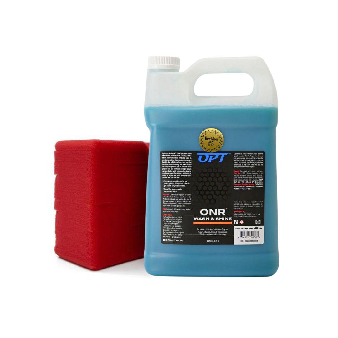 Optimum ONR Rinseless Wash Kit V5 | No Rinse &amp; The Big Red Sponge-Rinseless Wash-Optimum-3.8L-Detailing Shed