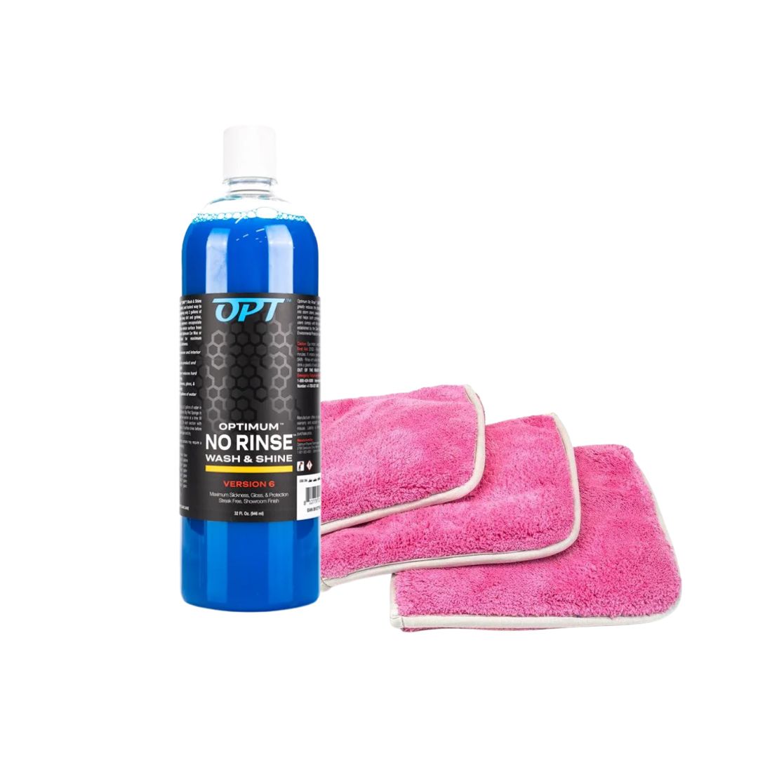 Optimum No Rinse ONR Wash & Shine Bundle